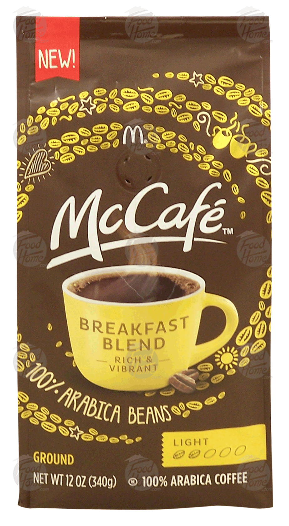 McCafe  breakfast blend, ground coffee, light, 100% arabica beans Full-Size Picture